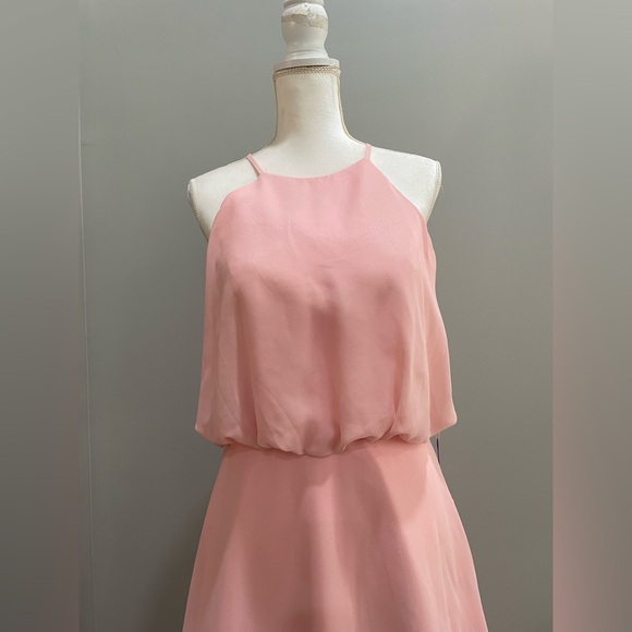🌟Host Pick🌟Women’s Blush Pink Abby Paris Chiffon Dress - Picture 4 of 12